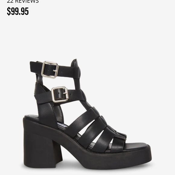 SUMMER Genuine Leather Black Gladiator Sandal - Picture 2 of 4